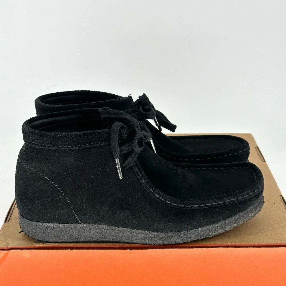 Clarks Black Original Wallabee Suede Leather Boots Shoes Casual Men's 8.5 M